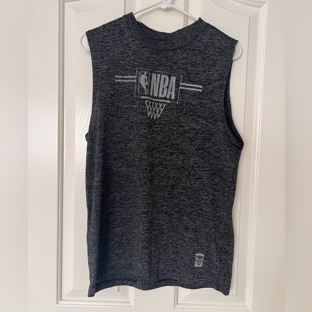NBA Dark Heather Gray Sleeveless Performance Tank